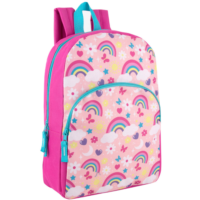 38cm Children's Character Backpack School Bag 14L Capacity - 8 Assorted Prints