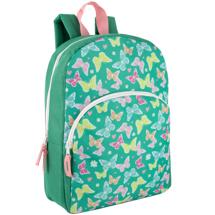 38cm Children's Character Backpack School Bag 14L Capacity - 8 Assorted Prints