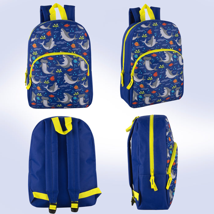 38cm Children's Character Backpack School Bag 14L Capacity - 8 Assorted Prints