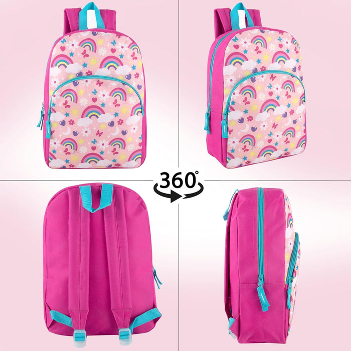 38cm Children's Character Backpack School Bag 14L Capacity - 8 Assorted Prints