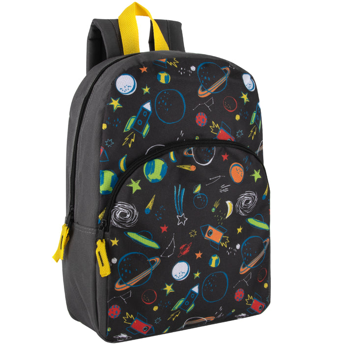 38cm Children's Character Backpack School Bag 14L Capacity - 8 Assorted Prints