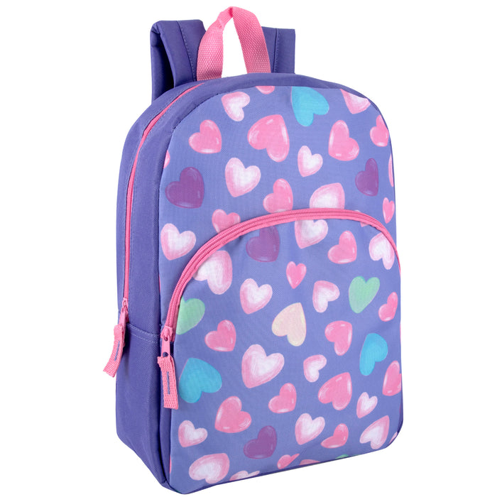 38cm Children's Character Backpack 14L Capacity - 4 Girls Prints