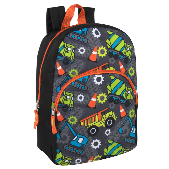 Character Backpack School Bag 38cm 14L Capacity - Boys Prints