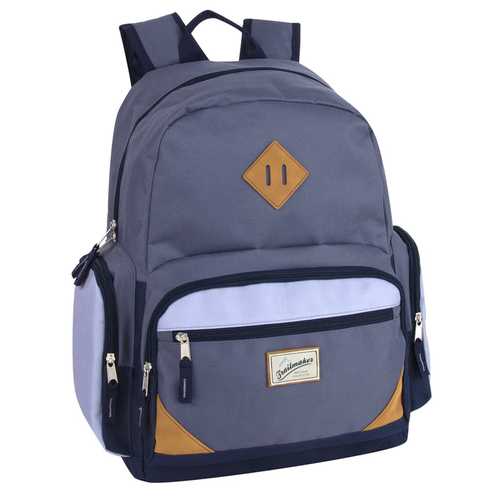 Wholesale 48cm Duo Compartment Backpack with Laptop Sleeve 25L Capacity - 3 Girls Colours