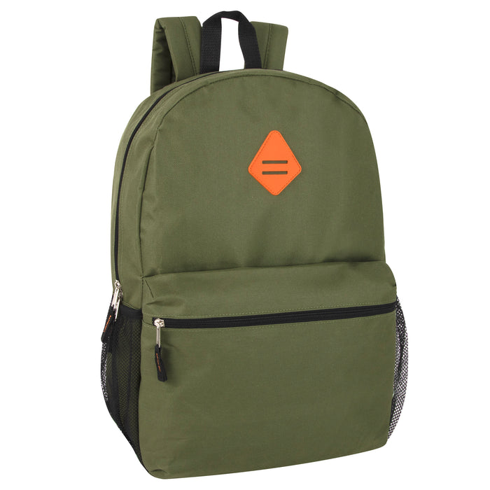 Wholesale 48cm Backpack 24L Capacity With Mesh Side Pockets - 4 Colours