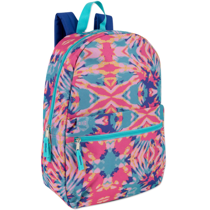 Printed Backpack School Bag 43cm/20L Capacity - 3 Styles