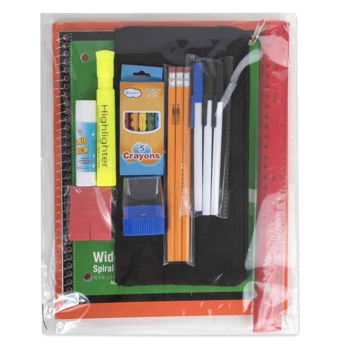 Wholesale 20 Piece School Supply Kit - 