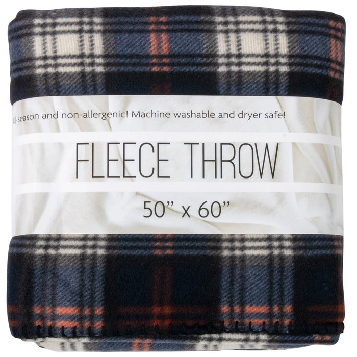 Wholesale Plaid Fleece Blankets 50" x 60"